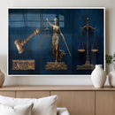Lady Justice Wall Art Canvas Print – Elegant Gold Legal by MyGreatCanvas | Canvas Wall Art Prints | Photo Prints & Wall Decor