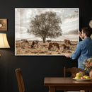 Texas Longhorn Cattle Wall Art, Rustic Western Ranch Canvas by MyGreatCanvas | Canvas Wall Art Prints | Photo Prints & Wall Decor