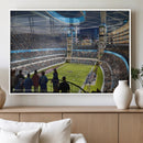 Chicago Dome Stadium Wall Art Canvas Print – Framed Modern