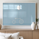 Minimalist Bicycle Balloon Canvas Wall Art – Playful Blue by MyGreatCanvas | Canvas Wall Art Prints | Photo Prints & Wall Decor