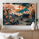 Japanese Landscape Wall Art Canvas Print – Mount Fuji by MyGreatCanvas | Canvas Wall Art Prints | Photo Prints & Wall Decor