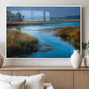 Tranquil Marshland Wall Art Canvas Print – Blue Water by MyGreatCanvas | Canvas Wall Art Prints | Photo Prints & Wall Decor