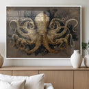 Octopus Wall Art Canvas Print – Black Gold Detailed by MyGreatCanvas | Canvas Wall Art Prints | Photo Prints & Wall Decor