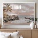 Tropical Beach Wall Art Canvas Print – Palm Trees Rocky by MyGreatCanvas | Canvas Wall Art Prints | Photo Prints & Wall Decor