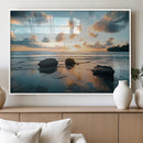 Rocky Ocean Sunset Wall Art Print – Seaside Canvas Dramatic by MyGreatCanvas | Canvas Wall Art Prints | Photo Prints & Wall Decor