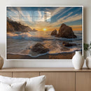 Rocky Ocean Sunset Wall Art Print – Seaside Canvas Dramatic by MyGreatCanvas | Canvas Wall Art Prints | Photo Prints & Wall Decor
