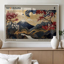 Yayoi Kusama Japanese Inspired Canvas Print – Mt. Fuji by MyGreatCanvas | Canvas Wall Art Prints | Photo Prints & Wall Decor