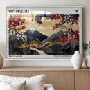 Yayoi Kusama Inspired Japanese Art Canvas Print – Framed by MyGreatCanvas | Canvas Wall Art Prints | Photo Prints & Wall Decor