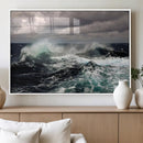 Stormy Ocean Waves Canvas Wall Art – Framed Turbulent Sea by MyGreatCanvas | Canvas Wall Art Prints | Photo Prints & Wall Decor