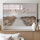 Coastal Pathway Canvas Wall Art Print – Framed Seaside by MyGreatCanvas | Canvas Wall Art Prints | Photo Prints & Wall Decor