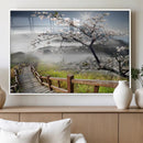 Sakura Cherry Blossom Pathway Canvas Wall Art – Tranquil