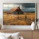 Golden Sunset Barn Wall Art Canvas Print, Rustic Autumn Farm by MyGreatCanvas | Canvas Wall Art Prints | Photo Prints & Wall Decor