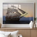 Majestic Sailing Ship Wall Art Canvas Print, Sunset Ocean by MyGreatCanvas | Canvas Wall Art Prints | Photo Prints & Wall Decor