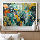 Luminous Abstract Ocean Garden Wall Art Canvas Print, by MyGreatCanvas | Canvas Wall Art Prints | Photo Prints & Wall Decor