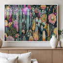 Colorful Desert Bloom Wall Art Canvas Print, Vibrant Cacti by MyGreatCanvas | Canvas Wall Art Prints | Photo Prints & Wall Decor