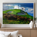 Coastal Golf Course Wall Art Canvas Print – Vibrant Green by MyGreatCanvas | Canvas Wall Art Prints | Photo Prints & Wall Decor