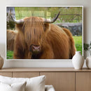Highland Cow Wall Art, Rustic Farm Animal Canvas Print, Long by MyGreatCanvas | Canvas Wall Art Prints | Photo Prints & Wall Decor