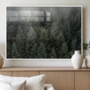 Misty Pine Forest Wall Art Canvas Print, Lush Green Trees by MyGreatCanvas | Canvas Wall Art Prints | Photo Prints & Wall Decor