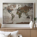 World Map Canvas Print – Framed Detailed Map of the World by MyGreatCanvas | Canvas Wall Art Prints | Photo Prints & Wall Decor