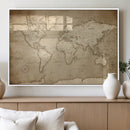 Colorful Watercolor World Map Canvas Wall Art – Framed by MyGreatCanvas | Canvas Wall Art Prints | Photo Prints & Wall Decor