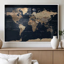 World Map Canvas Print – Detailed Map of the World Wall Art by MyGreatCanvas | Canvas Wall Art Prints | Photo Prints & Wall Decor