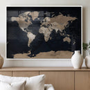 Grunge Wall Art World Map Canvas Print by MyGreatCanvas | Canvas Wall Art Prints | Photo Prints & Wall Decor
