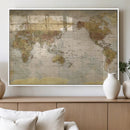 World Map Canvas Print – Detailed Map of the World Wall Art by MyGreatCanvas | Canvas Wall Art Prints | Photo Prints & Wall Decor