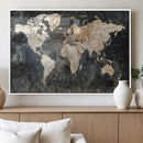 World Map Canvas Print – Detailed Map of the World Wall Art by MyGreatCanvas | Canvas Wall Art Prints | Photo Prints & Wall Decor