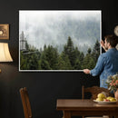 Misty Mountain Forest Wall Art Canvas Print by MyGreatCanvas | Canvas Wall Art Prints | Photo Prints & Wall Decor
