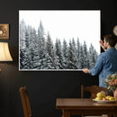 Misty Mountain Forest Canvas Print, Foggy Pine Trees Nature by MyGreatCanvas | Canvas Wall Art Prints | Photo Prints & Wall Decor
