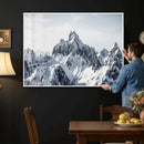 Snowy Mountain Range Canvas Print, Alpine Peaks Landscape by MyGreatCanvas | Canvas Wall Art Prints | Photo Prints & Wall Decor