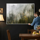 Misty Mountain Canvas Print, Foggy Pine Trees Nature Wall by MyGreatCanvas | Canvas Wall Art Prints | Photo Prints & Wall Decor