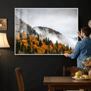 Autumn Forest Wall Art Canvas Print, Foggy Mountain by MyGreatCanvas | Canvas Wall Art Prints | Photo Prints & Wall Decor