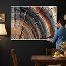 Abstract Tree Ring Wall Art Print – Natural Rustic Wood by MyGreatCanvas | Canvas Wall Art Prints | Photo Prints & Wall Decor