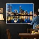 Austin Skyline Wall Art Canvas Print, Austin Downtown Night by MyGreatCanvas | Canvas Wall Art Prints | Photo Prints & Wall Decor