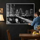 Austin Skyline Wall Art Canvas Print, Austin Downtown Night by MyGreatCanvas | Canvas Wall Art Prints | Photo Prints & Wall Decor