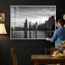 Chicago Wall Art Canvas Print, Chicago City Downtown Night by MyGreatCanvas | Canvas Wall Art Prints | Photo Prints & Wall Decor