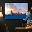 Chicago Wall Art Canvas Print - Chicago City Downtown Night by MyGreatCanvas | Canvas Wall Art Prints | Photo Prints & Wall Decor