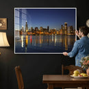 Chicago Wall Art Canvas Print - Chicago City Downtown Night by MyGreatCanvas | Canvas Wall Art Prints | Photo Prints & Wall Decor