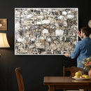 Texas Longhorn Cow Farmhouse Animals Wall Art Canvas Print - by MyGreatCanvas | Canvas Wall Art Prints | Photo Prints & Wall Decor
