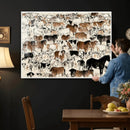 Farmhouse Animals Horse Longhorn Cow Wall Art Canvas Print - by MyGreatCanvas | Canvas Wall Art Prints | Photo Prints & Wall Decor