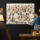 American Elk Wall Art Canvas Print - Abstract Deer Animal by MyGreatCanvas | Canvas Wall Art Prints | Photo Prints & Wall Decor