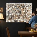 Abstract Longhorn Wall Art Canvas Print - Cow Animal Drawing by MyGreatCanvas | Canvas Wall Art Prints | Photo Prints & Wall Decor