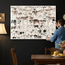 Abstract Texas Cow Canvas Print for Cabin and Western Home by MyGreatCanvas | Canvas Wall Art Prints | Photo Prints & Wall Decor