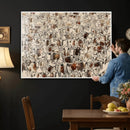Abstract Longhorn Wall Art Canvas Print - Farm Animal by MyGreatCanvas | Canvas Wall Art Prints | Photo Prints & Wall Decor