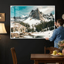 Snowy Mountain Wall Art Canvas Print, Alpine Pine Forest by MyGreatCanvas | Canvas Wall Art Prints | Photo Prints & Wall Decor