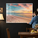 Beach Walk Wall Art Canvas Print – Soft Coastal Photography by MyGreatCanvas | Canvas Wall Art Prints | Photo Prints & Wall Decor