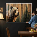Grizzly Bear Wall Art Canvas Print, Rustic Wildlife Bear by MyGreatCanvas | Canvas Wall Art Prints | Photo Prints & Wall Decor