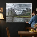 Yosemite Valley River Wall Art Canvas Print, Granite Cliffs by MyGreatCanvas | Canvas Wall Art Prints | Photo Prints & Wall Decor