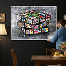 Graffiti Cube Abstract Street Art Wall Art Canvas Print by MyGreatCanvas | Canvas Wall Art Prints | Photo Prints & Wall Decor